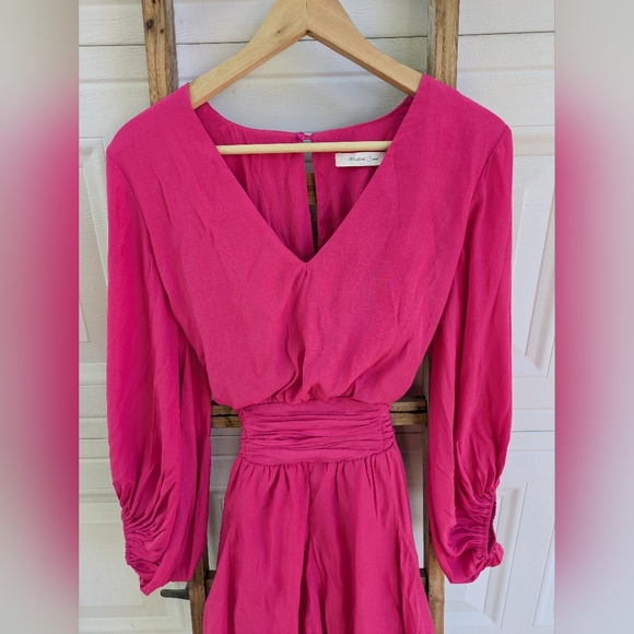 Mustard Seed Pop of Pink Mini Dress - Picture 2 of 4